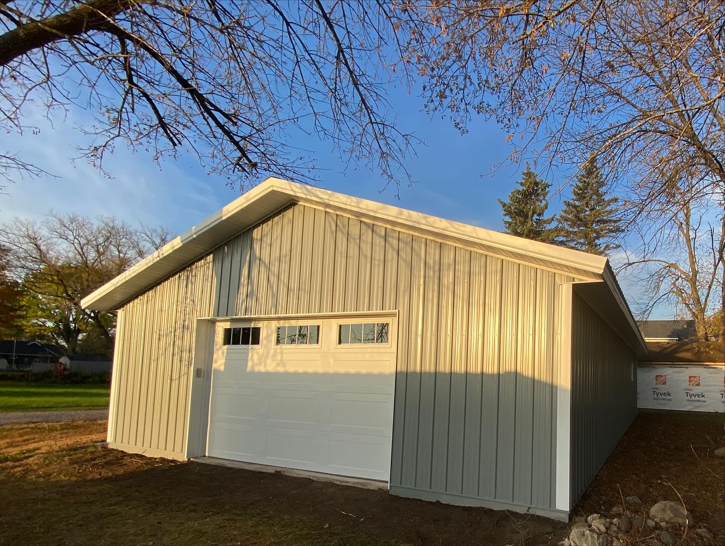 New pole barn construction near St. Cloud, MN